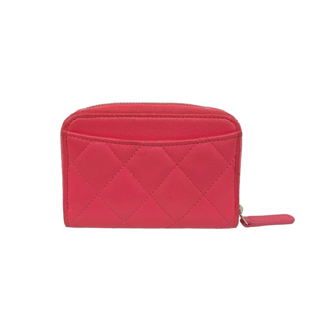 CHANEL Pink Caviar Leather Logo Wallet - Picture 2 of 7